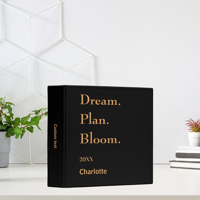 Classeur Black gold motivational quote (Créateur téléchargé)