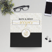 Black & Gold 🧼 Recettes de bain et de corps artis