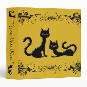 Classeur Black Kittens Cartoon II