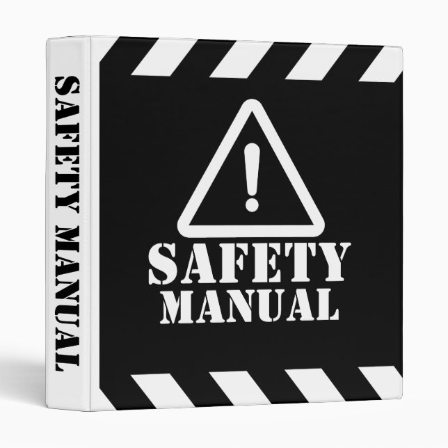 Classeur Black Safety Manual (Devant/Côté)