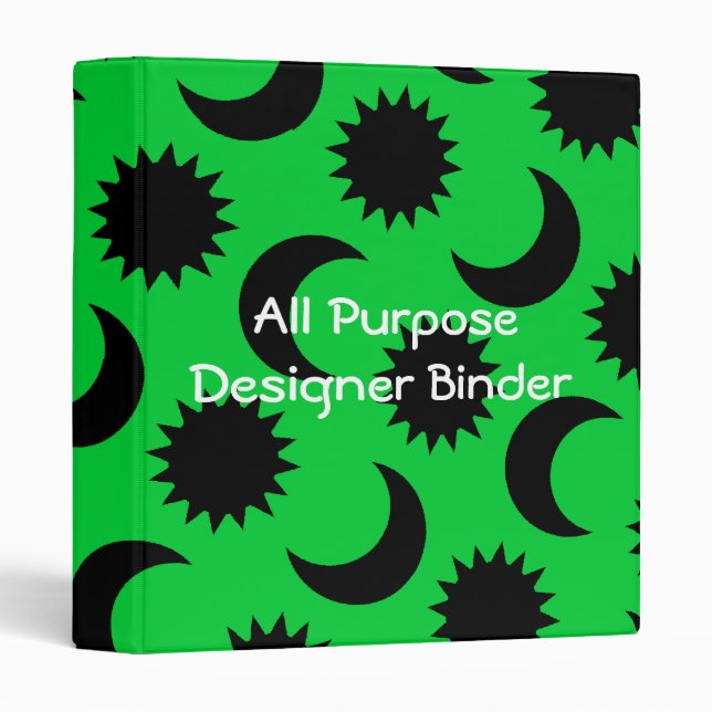 Classeur Black Suns Moons Plain Simple Scrapbook Journal (Devant/Côté)