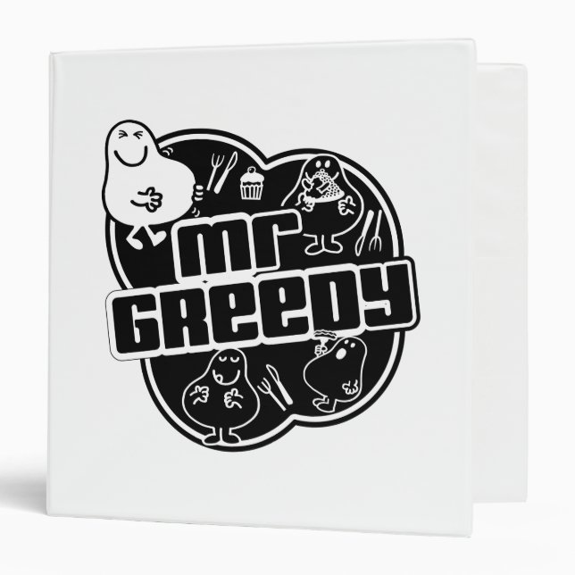 Classeur Black & White M. Greedy (Devant/Intérieur)