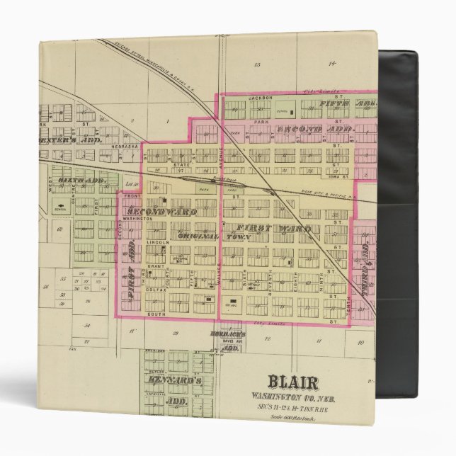 Classeur Blair, Nebraska (Devant/Intérieur)