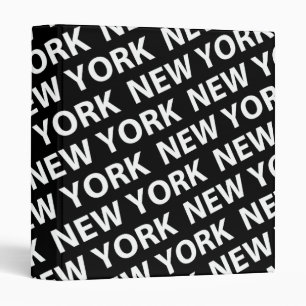 Classeur Blanc de motif de New York