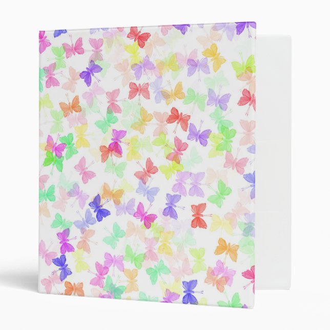Classeur blanc de papillon (Devant/intérieur)