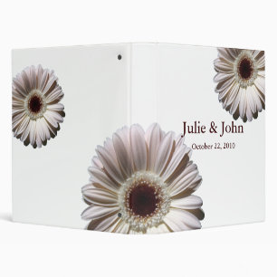 Classeur Blanc Gerbera Daisies / Mariage