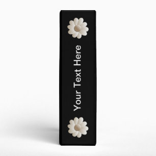 Classeur blanc minimaliste à trois dimensions sur le