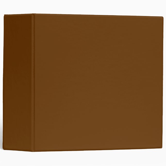 Classeur Blanc moderne couleur solide Brown (Devant/Côté)