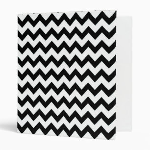 Classeur blanc noir de chevrons