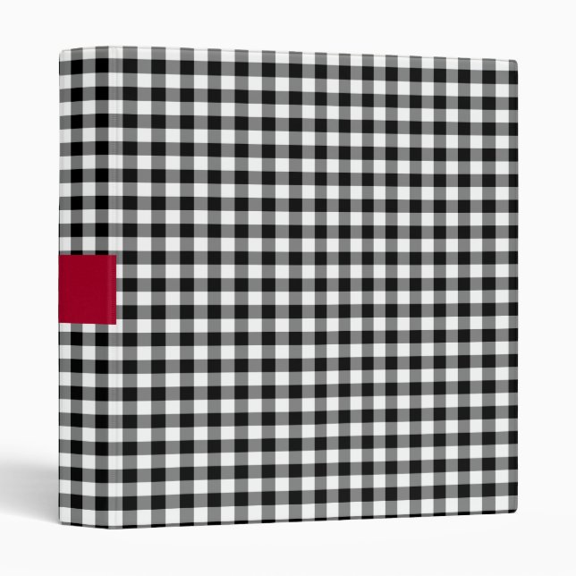 Classeur blanc noir de contrôle (Devant/Côté)