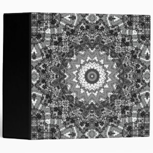 Classeur Blanc noir, open work, mandala