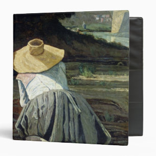 Classeur Blanchisseuse par la rivière, 1860