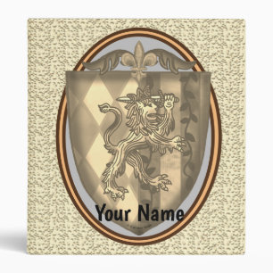 Classeur Blason de la famille Lion Shield Reliure de nom de