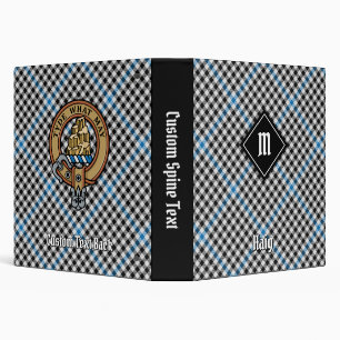 Classeur Blason du clan Haig sur tartan à carreaux