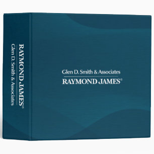 Classeur Bleu abstrait vagues arrière - plan RAYMOND JAMES