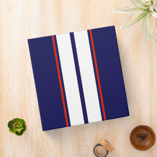 Classeur Bleu, blanc et rouge Classy
