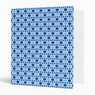 Classeur Bleu bleu marine et bleu clair Abstrait géométriqu