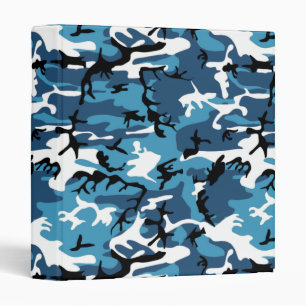 Classeur Bleu Camo d'hiver