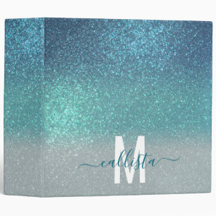 Classeur Bleu clair Turquoise Parties scintillant brillante