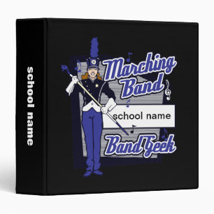 Classeur Bleu de geek de fanfare