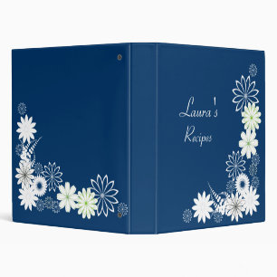 Classeur bleu de livre de recette