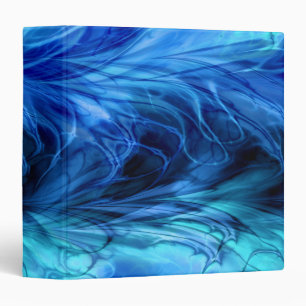 Classeur bleu de marbre de fractale