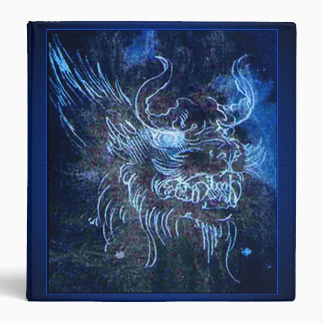 Classeur Bleu du dragon de DaVinci (Devant)