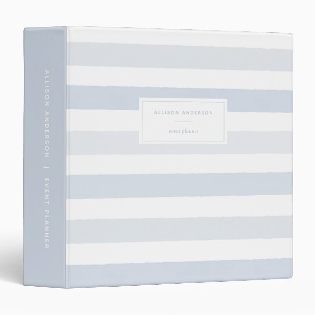 Classeur Bleu Dusty Aquarelle Bleu Raypes 3 Cercles Classeu (Devant/Côté)
