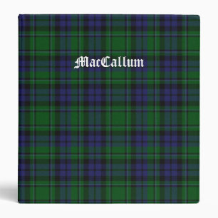 Classeur bleu et vert élégant de plaid de tartan