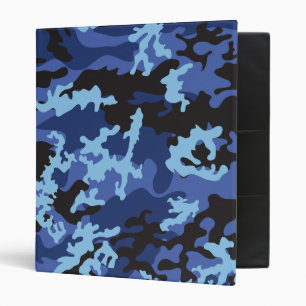 Classeur bleu fait sur commande d'école de Camo