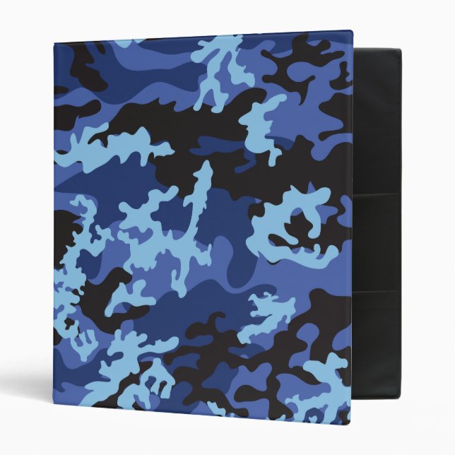 Classeur bleu fait sur commande d'école de Camo (Devant/intérieur)
