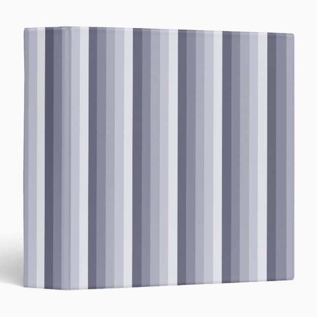 Classeur Bleu gris rayures (Devant/Côté)