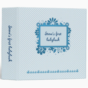 Classeur bleu mignon de babybook