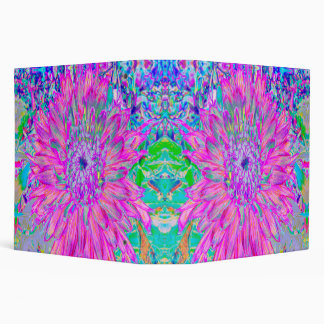 Classeur Bleu rose et violet cool Artsy Dahlia Bloom