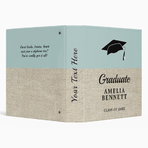 Classeur Bleu rustique Casquette Graduate Graduate Album