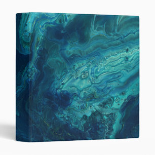 Classeur Bleu Turquoise acrylique pourrissant Abstrait Flui