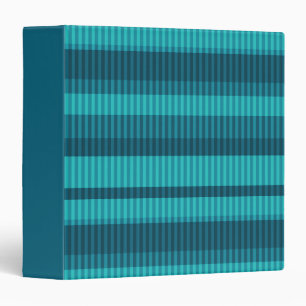 Classeur bleu turquoise nuances rayées motif vertical