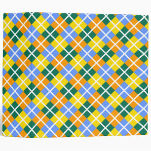 Classeur Bleu Vert Jaune Orange
