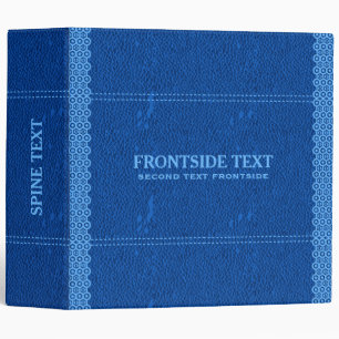 Classeur Bleu vintage Imprimer Bordure bleu géométrique