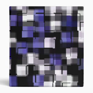 Classeur Bleu violet noir blanc tendance