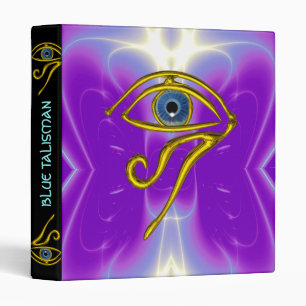 CLASSEUR BLEUE TALISMAN / OEIL OR HORUS