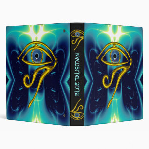 CLASSEUR BLEUE TALISMAN / OEIL OR HORUS