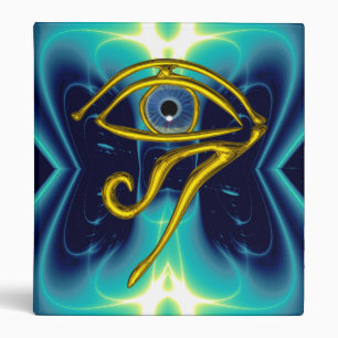 CLASSEUR BLEUE TALISMAN / OEIL OR HORUS