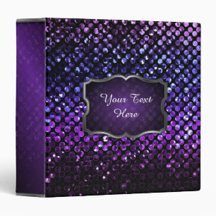 Classeur Bling en cristal pourpre Strass