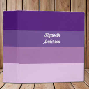 Classeur Bloc de couleur rayure horizontale violette