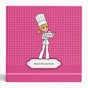 Classeur blond mignon de recette de Baker de