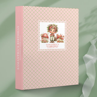 Classeur Bloom Fairy Birthday Memory Album Floral Pink Gift