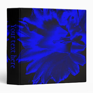 Classeur Blue Abstrait Daffodil Art personnalisé