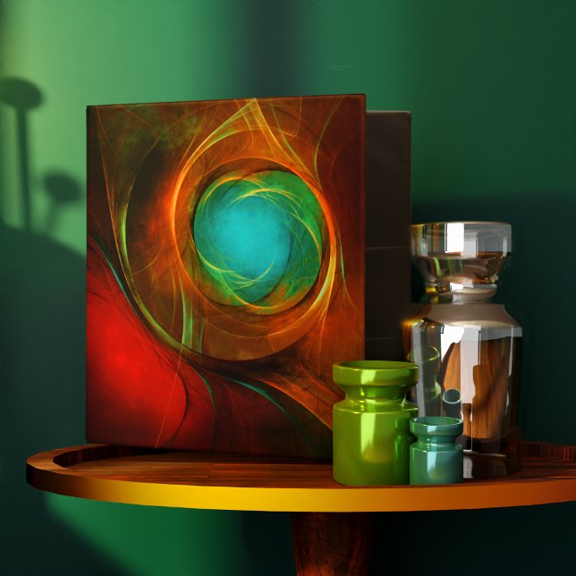 Classeur Blue Eye Moderne Abstrait Art Cool Motif #16 (Blue Eye Modern Abstract Fine Art Cool Pattern #16 3 Ring Binder)