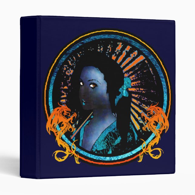 Classeur Blue Geisha (Devant/Côté)